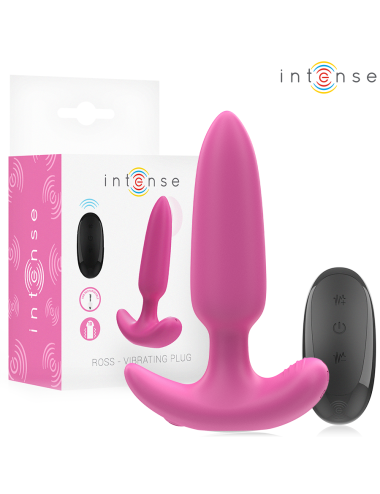 INTENSE - ROSS ANAL PLUG 10 VIBRAÇÕES ROSA CONTROLE REMOTO