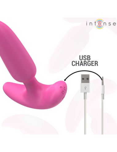 INTENSE - ROSS ANAL PLUG 10 VIBRAÇÕES ROSA CONTROLE REMOTO