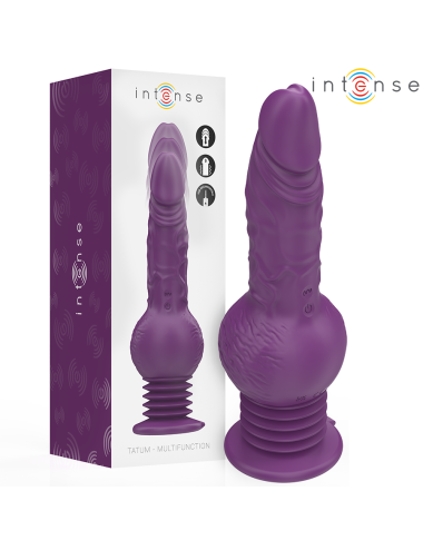 INTENSE - VIBRADOR MULTIFUNCIONAL TATUM COM VIBRAÇÃO PARA CIMA E PARA BAIXO 24 CM ROXO
