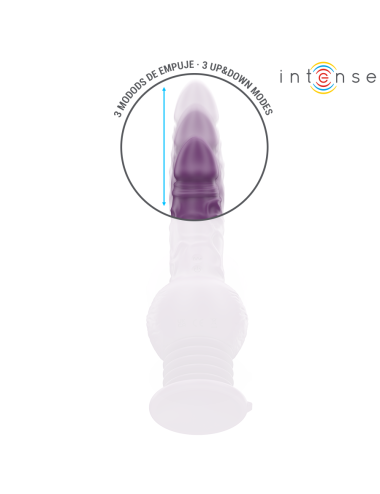 INTENSE - VIBRADOR MULTIFUNCIONAL TATUM COM VIBRAÇÃO PARA CIMA E PARA BAIXO 24 CM ROXO