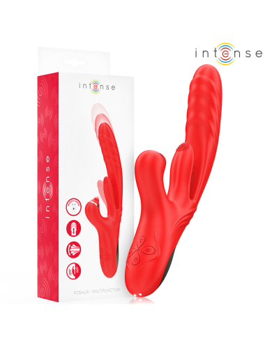 INTENSE - ROSALIA VIBRADOR MULTIFUNCIONAL 3 EM 1 VERMELHO