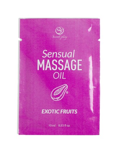 SECRETPLAY - ÓLEO DE MASSAGEM DE FRUTAS EXÓTICAS EM DOSE ÚNICA 10 ML