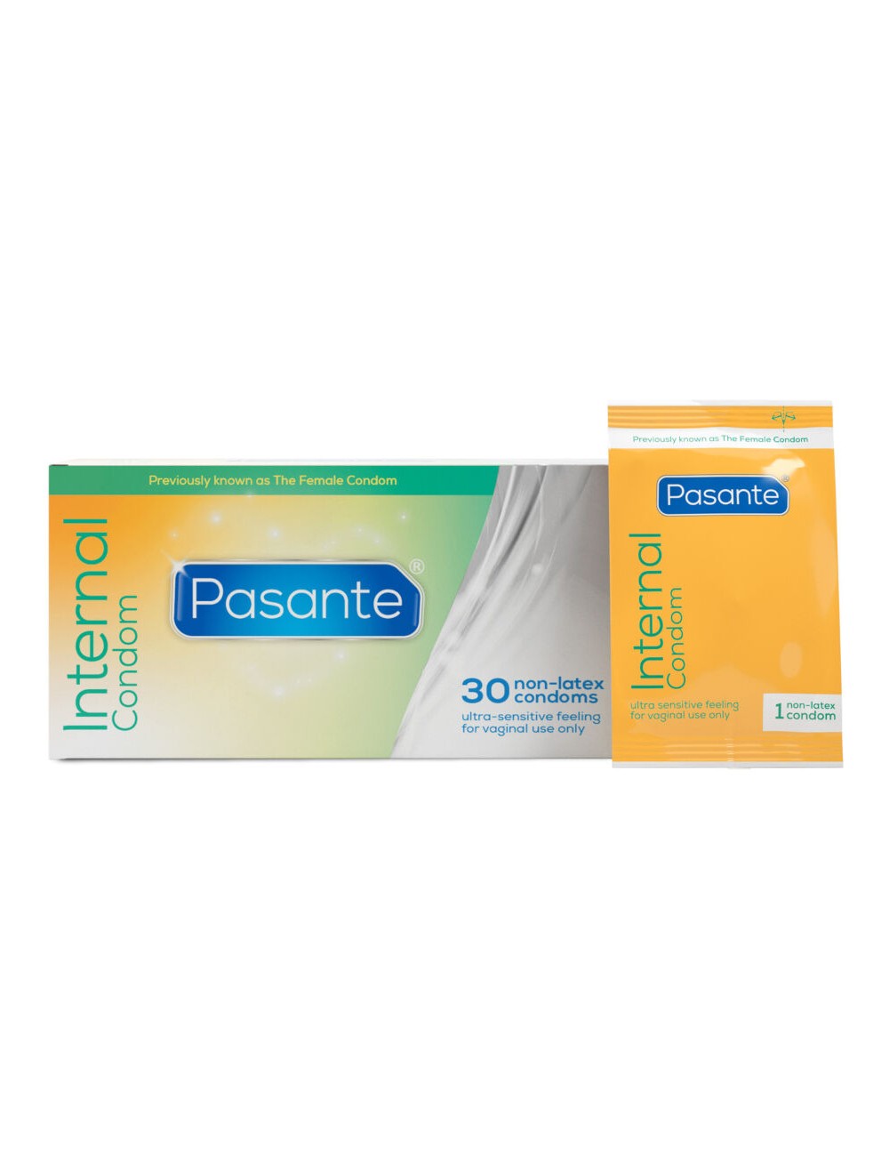 PASANTE - PRESERVATIVOS FEMININOS INTERNOS CAIXA 30 UNIDADES