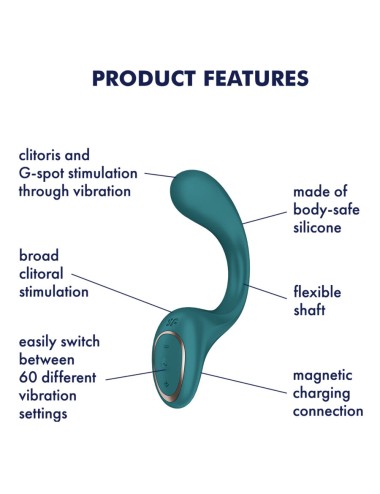 SATISFYER - G FOR FODDES 2 COELHO VIBRADOR GARRAFA VERDE