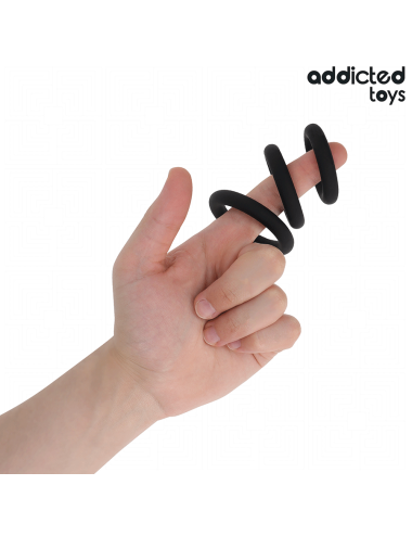 ADDICTED TOYS - CONJUNTO DE ANÉIS DE SILICONE MODELO 1