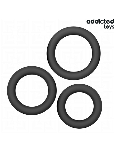 ADDICTED TOYS - CONJUNTO DE ANÉIS DE SILICONE MODELO 1