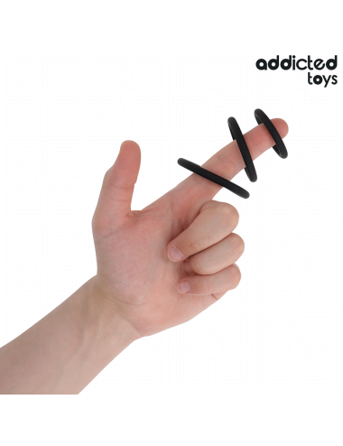 ADDICTED TOYS - CONJUNTO DE ANÉIS DE SILICONE MODELO 2
