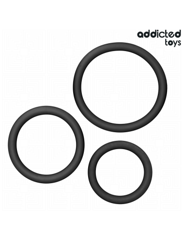 ADDICTED TOYS - CONJUNTO DE ANÉIS DE SILICONE MODELO 2