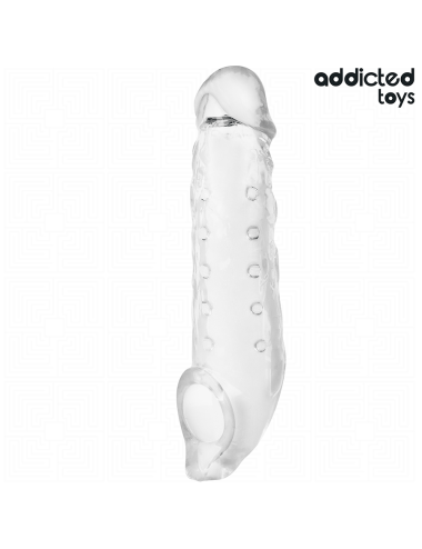 ADDICTED TOYS - EXTENSÃO DE PÊNIS TRANSPARENTE TAMANHO S 23 CM