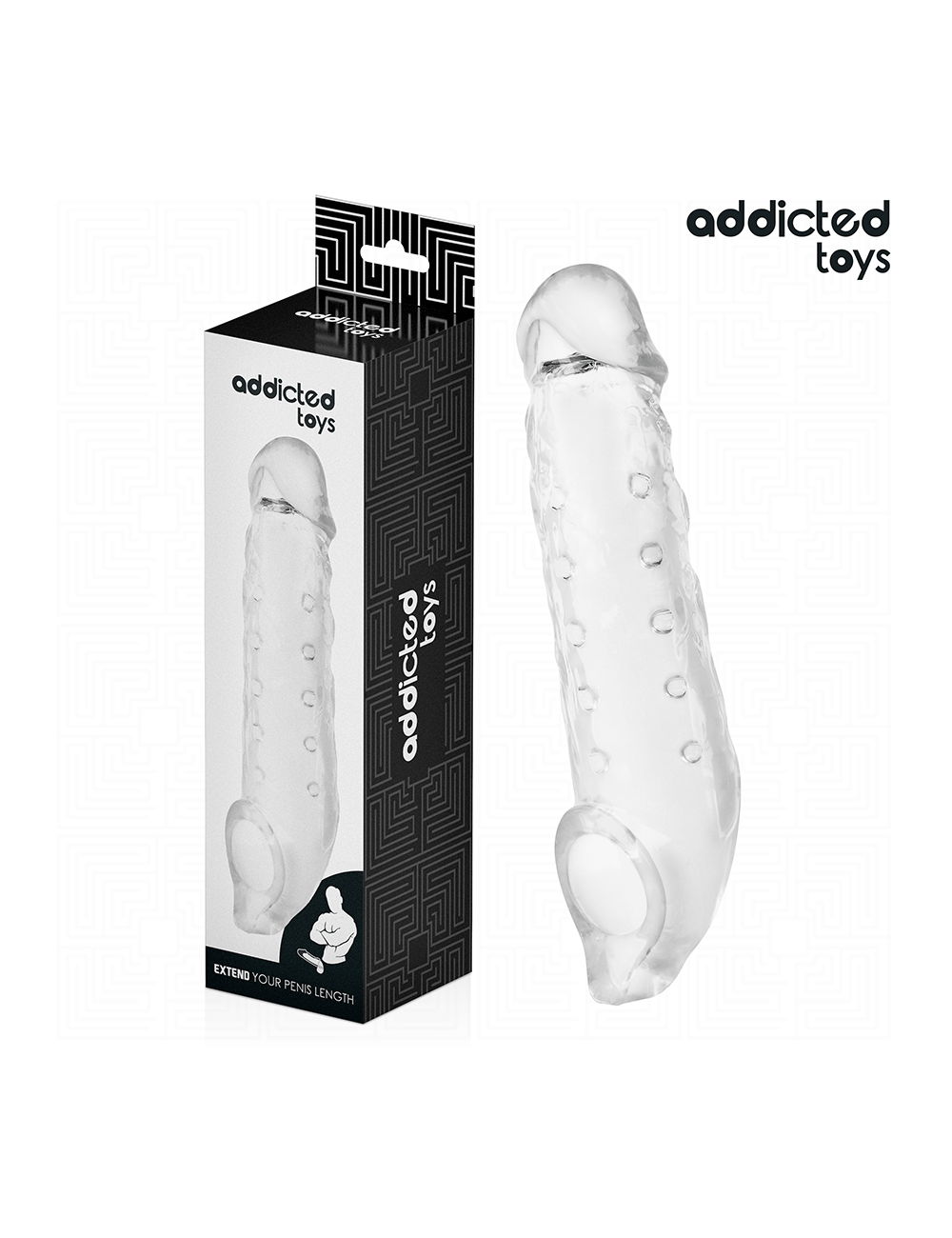 ADDICTED TOYS - BAINHA DE PÊNIS TRANSPARENTE TAMANHO M 27 CM ADDICTED TOYS - BAINHA DE PÊNIS TRANSPARENTE TAMANHO M 27 CM