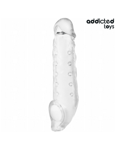 ADDICTED TOYS - BAINHA DE PÊNIS TRANSPARENTE TAMANHO M 27 CM