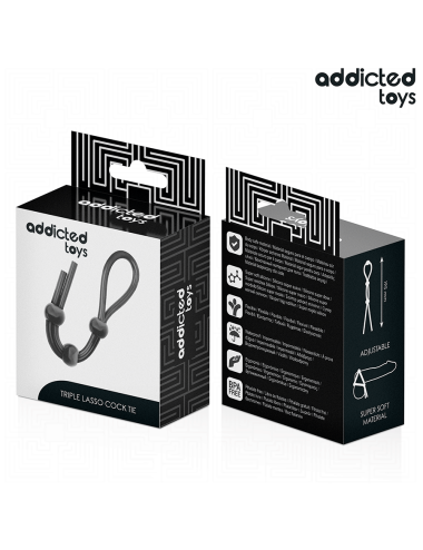 ADDICTED TOYS - CORDA DE SILICONE PARA O PÊNIS DE TRIPLO LOOP
