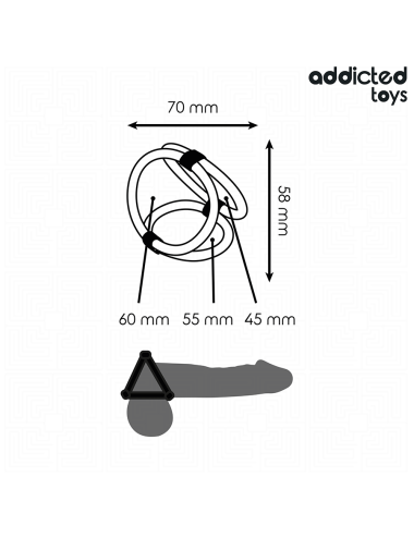 ADDICTED TOYS - ANEL TRIPLO PARA O PÊNIS
