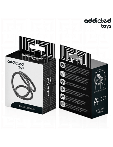 ADDICTED TOYS - ANEL TRIPLO PARA O PÊNIS