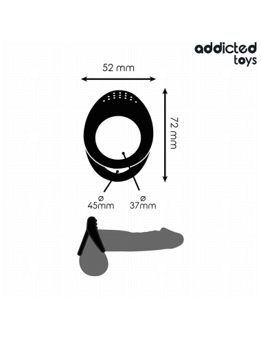 ADDICTED TOYS - ANEL DE PÊNIS COM DUPLA TEXTURA