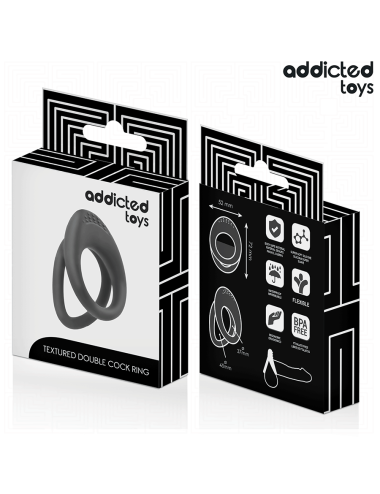 ADDICTED TOYS - ANEL DE PÊNIS COM DUPLA TEXTURA