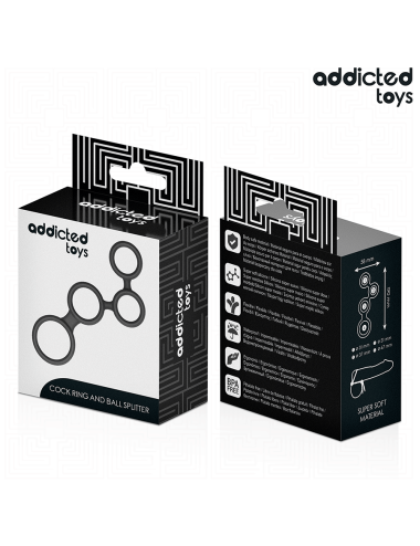 ADDICTED TOYS - ANEL PARA PÊNIS COM DIVISORES PARA TESTÍCULOS