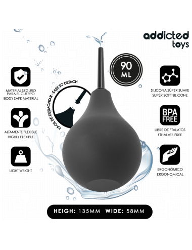 ADDICTED TOYS - LIMPADOR ANAL DE VIAGEM TAMANHO S 90 ML