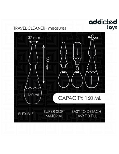 ADDICTED TOYS - LIMPADOR DE VIAGEM MODELO 1
