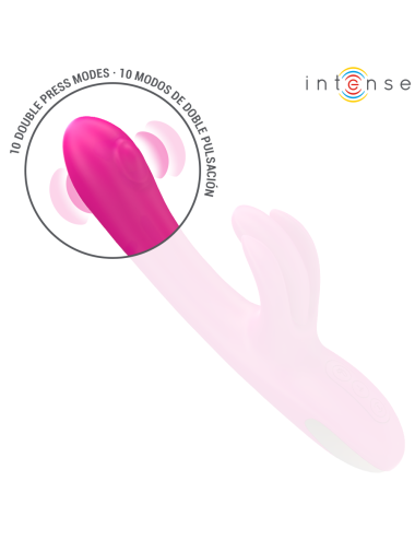 INTENSE - BRITNEY MULTIFUNCIONAL RABBIT VIBRADOR 23 CM ROSA