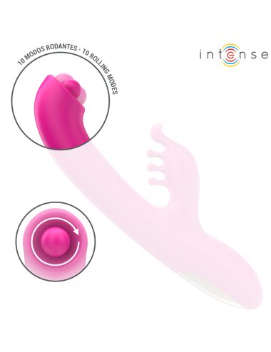 INTENSE - CHRISTINA MULTIFUNCIONAL RABBIT VIBRADOR 22,5 CM ROSA