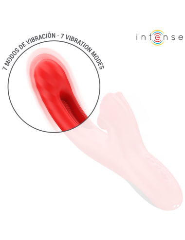 INTENSE - JESSICA MULTIFUNCIONAL VIBRADOR ESTIMULAÇÃO DO CLITÓRIS 24,8 CM VERMELHO
