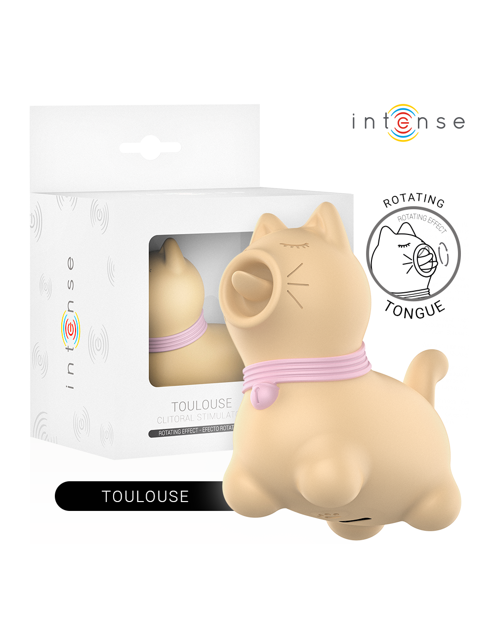 INTENSE - ESTIMULADOR DE CLITÓRIS PARA CACHORRO AMARELO