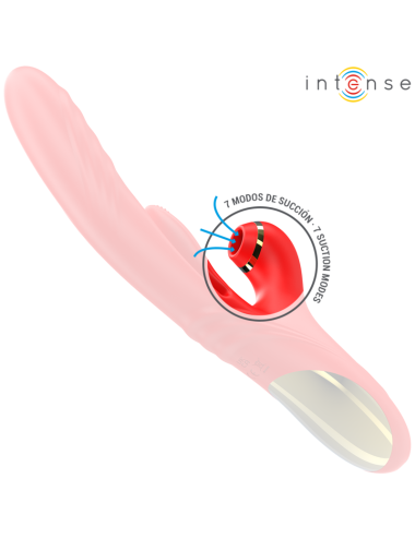 INTENSE - VIBRADOR MULTIFUNCIONAL KAROL THRUST & STIMULATION & ONDAS ESTIMULANTES VERMELHO