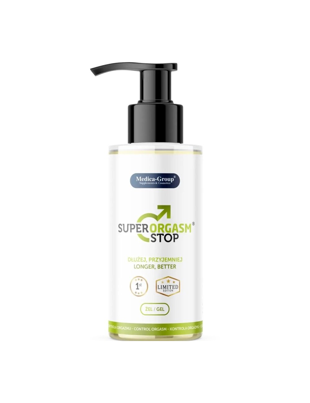 MEDICA GROUP - SUPER ORGASM STOP GEL ÍNTIMO PARA HOMENS 150 ML MEDICA GROUP - SUPER ORGASM STOP GEL ÍNTIMO PARA HOMENS 150 ML