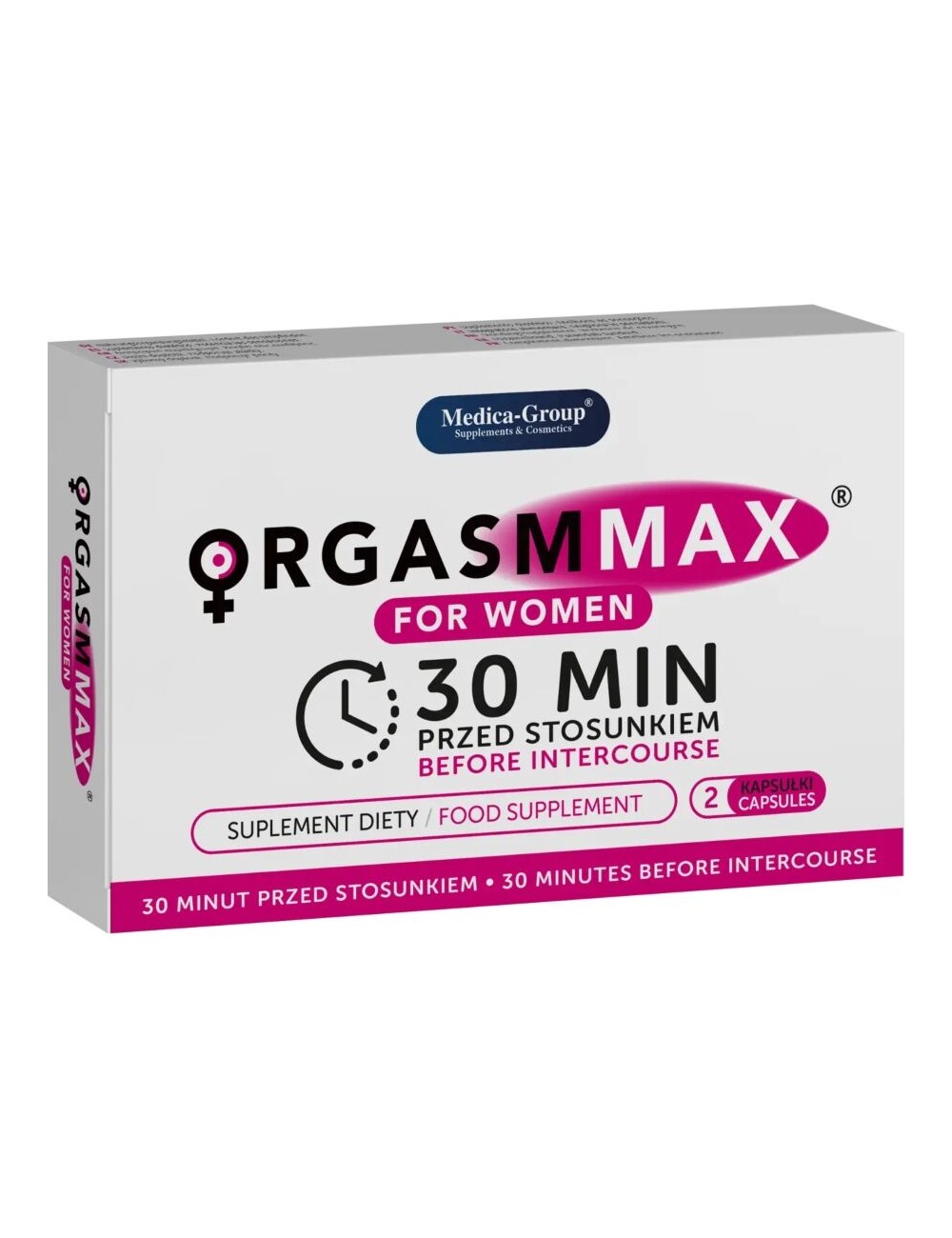 MEDICA GROUP - ORGASM MAX PARA MULHERES 2 CÁPSULAS MEDICA GROUP - ORGASM MAX PARA MULHERES 2 CÁPSULAS