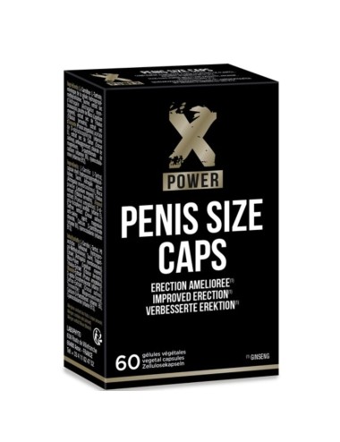 XPOWER - TAMPAS DE TAMANHO DO PÊNIS PARA EREÕES MELHORAS 60 CAP