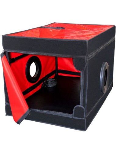 SECRET DOME - KINK CLUB LA NICHE CABIN PRETO E VERMELHO