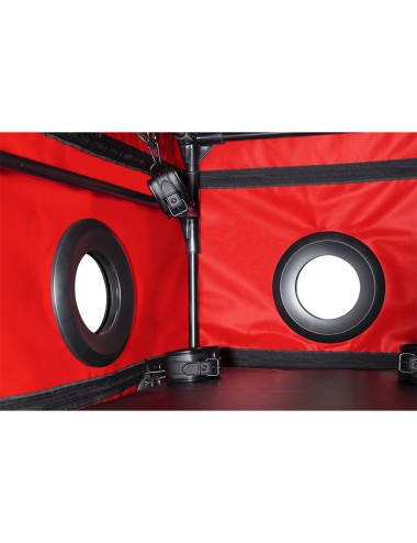 SECRET DOME - KINK CLUB LA NICHE CABIN PRETO E VERMELHO