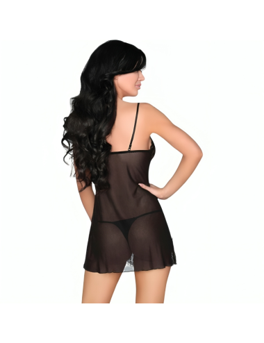 LIVCO CORSETTI FASHION - LUISE 1710 BABYDOLL + TANGA PRETA L