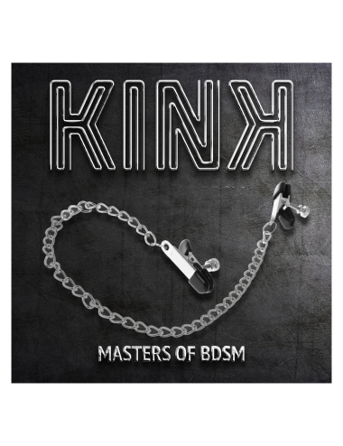 KINK - PINÇAS DE CORRENTE PLANA PRATA 34 CM