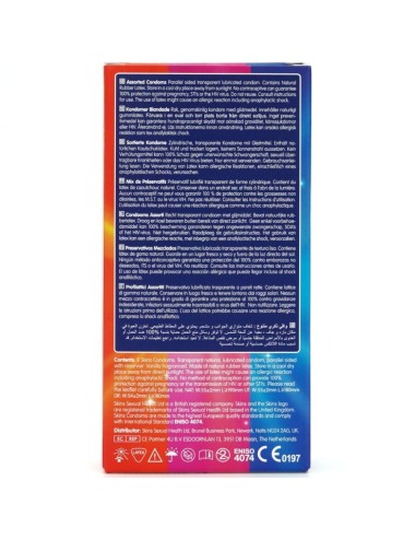 SKINS - PACOTE COM 8 PRESERVATIVOS PREMIUM VARIADOS
