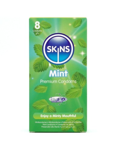 SKINS - PRESERVATIVOS MINT PREMIUM PACOTE COM 8