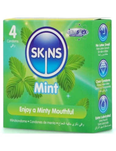 SKINS - PRESERVATIVOS MINT PREMIUM PACOTE 4