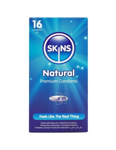 SKINS - PRESERVATIVOS NATURAIS PREMIUM PACOTE 16
