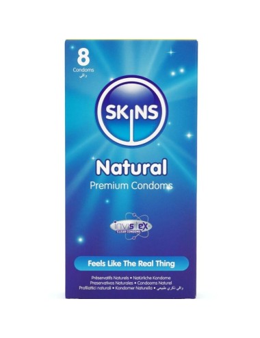 SKINS - PRESERVATIVOS NATURAIS PREMIUM PACOTE 8