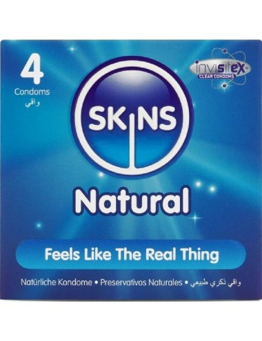 SKINS - PRESERVATIVOS NATURAIS PREMIUM PACOTE 4