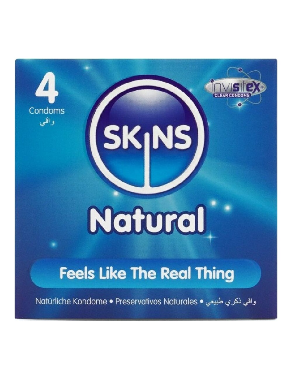 SKINS - PRESERVATIVOS NATURAIS PREMIUM PACOTE 4 SKINS - PRESERVATIVOS NATURAIS PREMIUM PACOTE 4