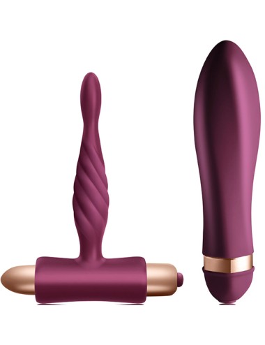 CLIMAXIMUM - KIT DARE VIBRADOR TORCIDO + PLUG ANAL INICIANTES