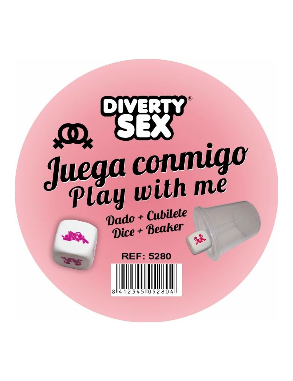 DIABLO PICANTE - DADOS DUROS BRANCOS COM POSIÇÕES DE MULHER E CUBO