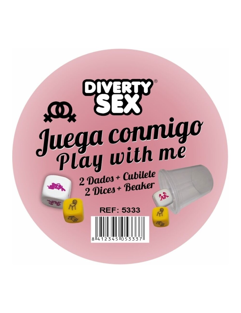 DIABLO PICANTE - JOGO DE DADOS LUGAR + POSIÇÕES PARA MULHERES COM COPO