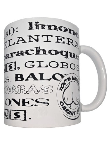 DIABLO PICANTE - CANECA BRANCA COM SINÔNIMOS DE PEITOS 370 ML