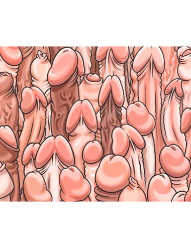 DIABLO PICANTE - MOUSE PAD COLORIDO COM DESIGN DE PÊNIS