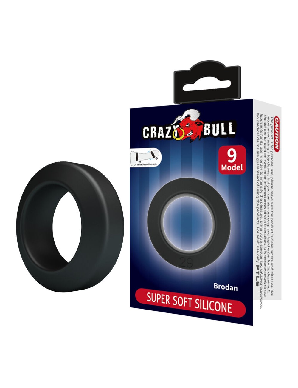 CRAZY BULL - ANEL DE SILICONE BRODAN MODELO 9