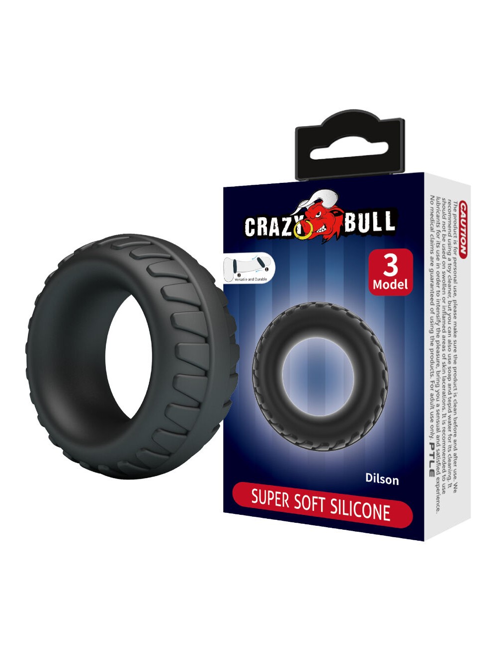 CRAZY BULL - ANEL DE SILICONE DILSON MODELO 3