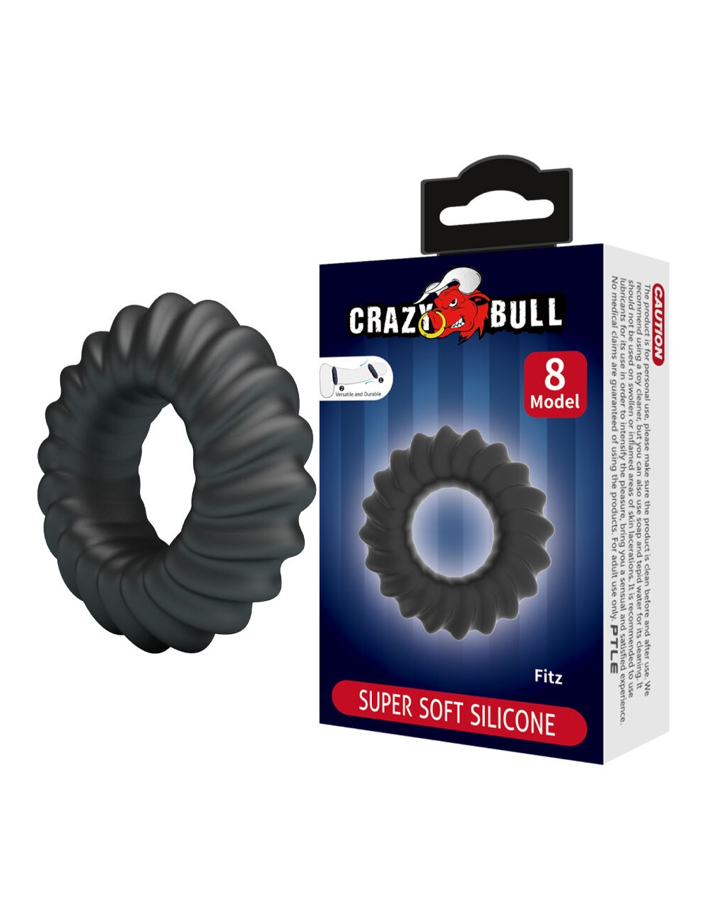 CRAZY BULL - ANEL DE SILICONE FITZ MODELO 8